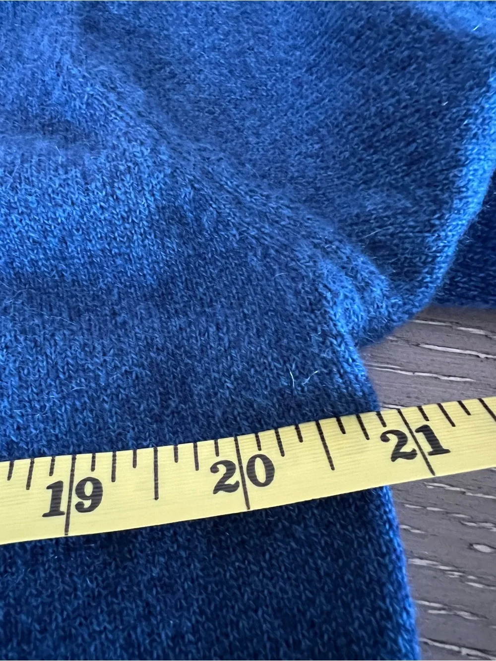 Men's Crewneck Sweater by Riccardo Piacenza pure cashmere in Deep Blue
